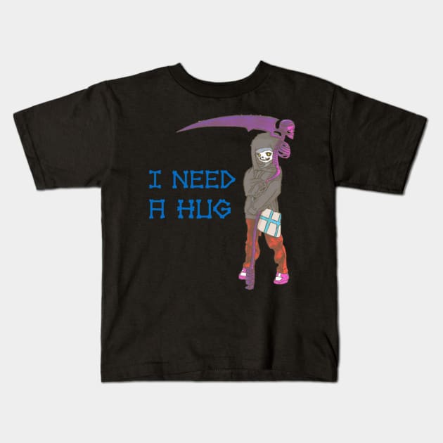 I Need A Hug Kids T-Shirt by DravenWaylon